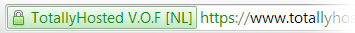 SSL certificaat met groene balk